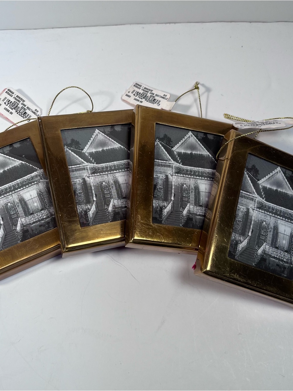 Restoration Hardware Metallic Gold Rectangular Hanging Photo Frames